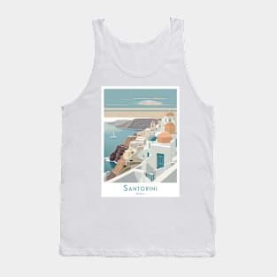 Santorini Serenity - Grecian Paradise Tank Top